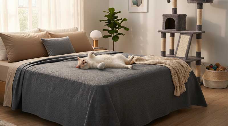 Best Bed Sheets For Cat Owners